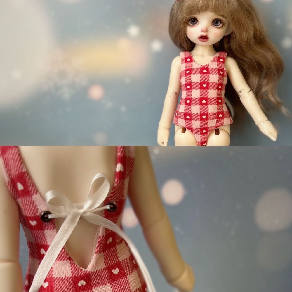 小Mer 1/4 KUMAKO BJDドール用ドレスパターン - フラワーバブル - 縫い代は含まれません