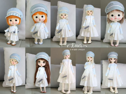 小マー BJD 1/4 BJD ドール 服パターン - セーラーバニー 縫い代は含まれていません