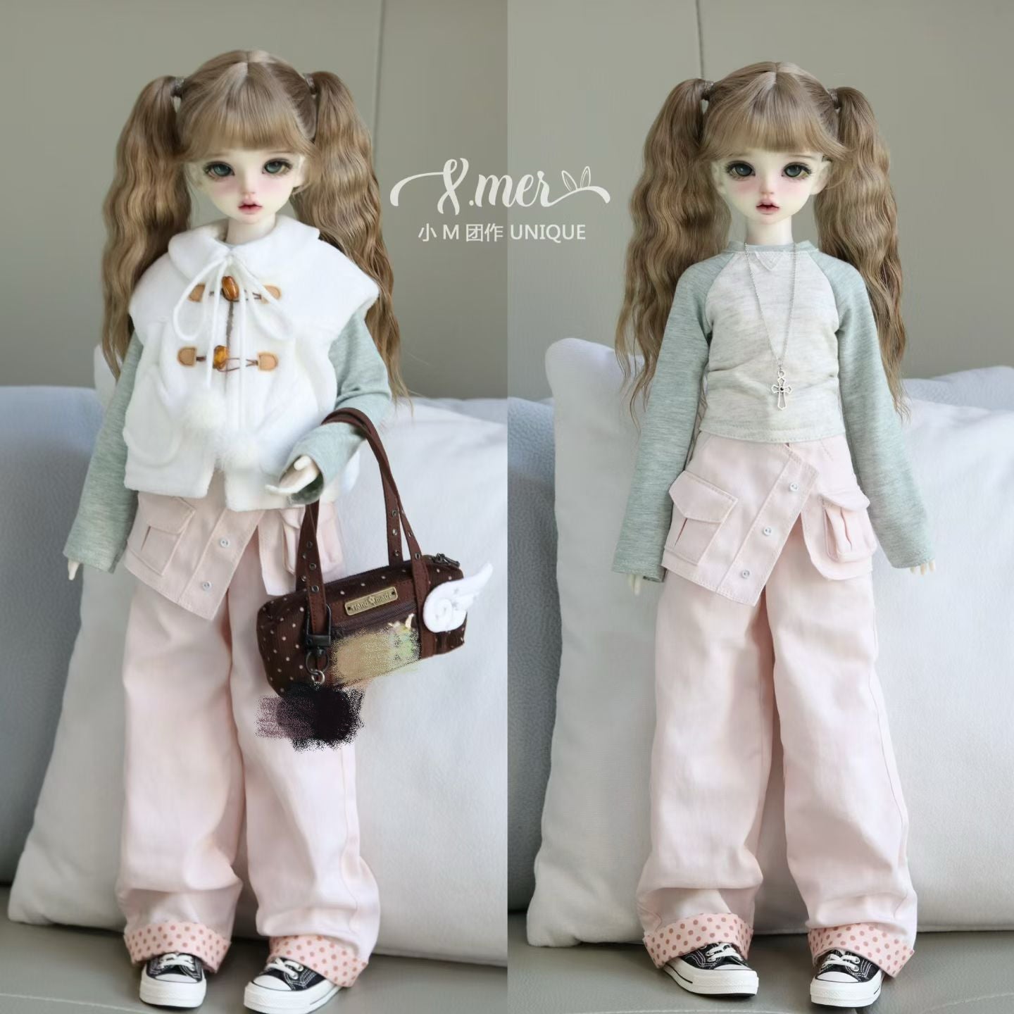 小Mer BJD 1/4 BJD DOLL Clothes Patterns -Half Sugar- no seam allowance included
