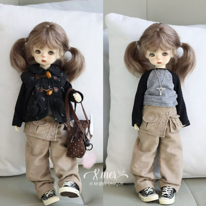 小Mer BJD 1/6 BJD DOLL Clothes Dress Patterns -Half Sugar-no seam allowance included