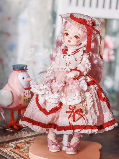 果果 Patrón de vestido de muñeca BJD 1/4 - NO.9 - con margen de costura