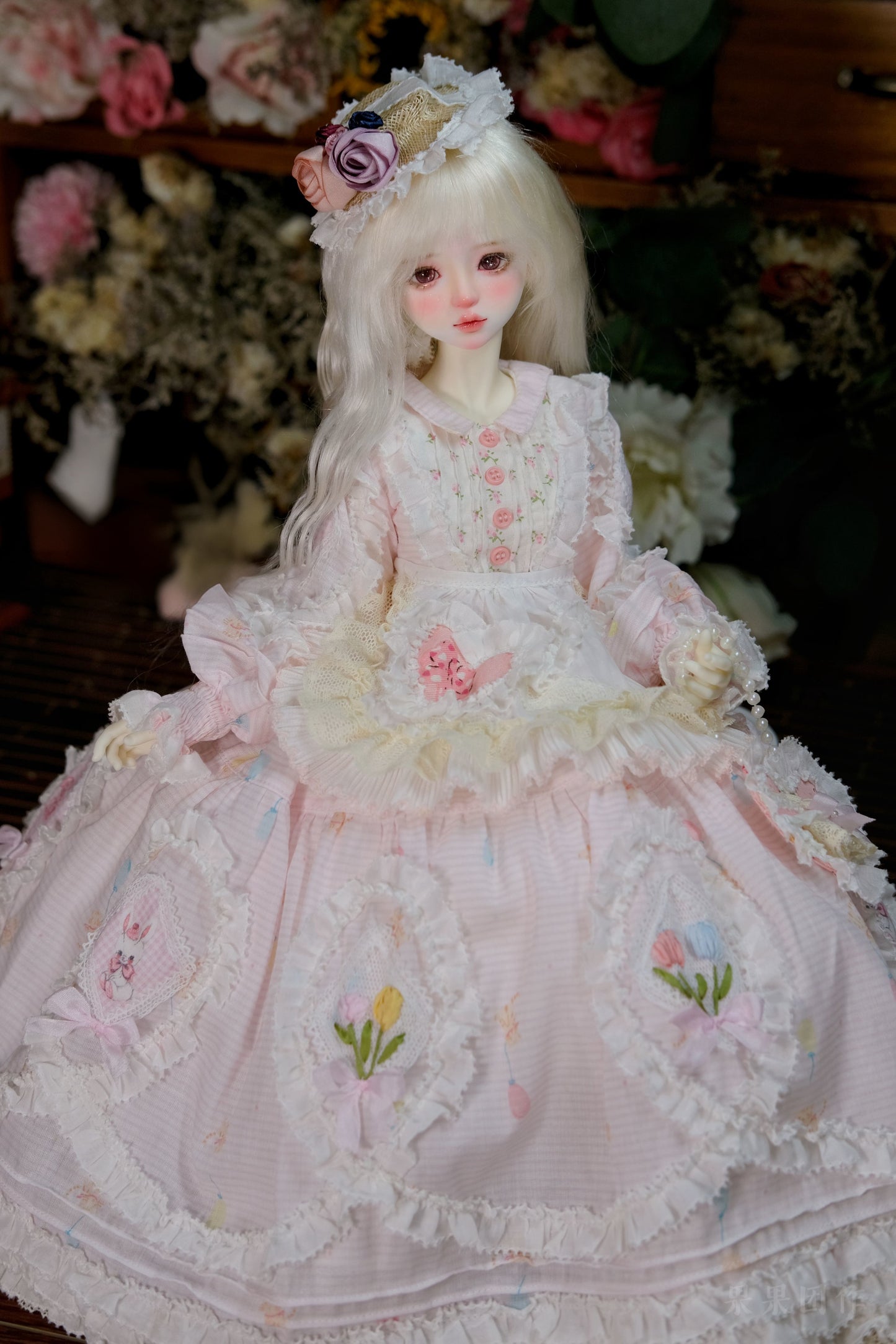 果果 Patrón de vestido de muñeca BJD 1/4 - NO.9 - con margen de costura