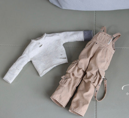 小Mer Blythe OB 24 DOLL Patterns -oversized overalls-no seam allowance included