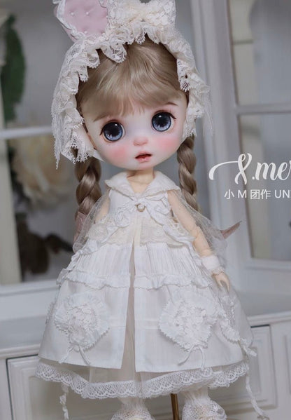 小Mer BJD 1/6 BJD DOLL Clothes Dress Patterns -Pillow-no seam allowance included
