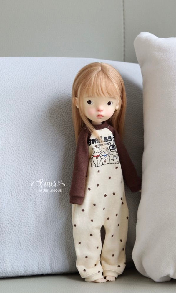 小Mer BJD 1/6 BJD DOLL 服 ドレス パターン - クッキー - 縫い代は含まれていません