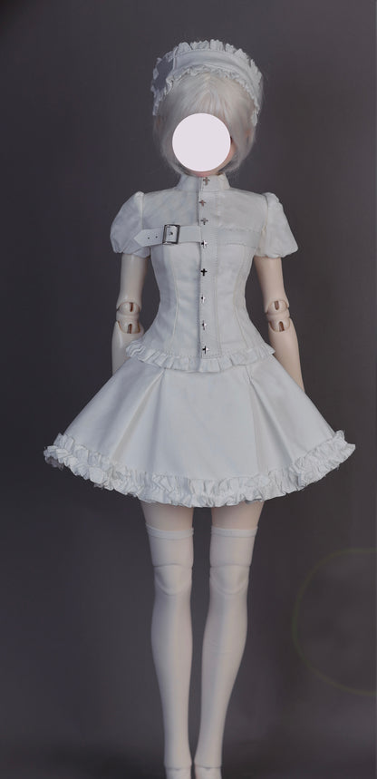 阿吉 BJD 1/4 BJD DOLL Patterns BingGuHua Ver.A + Ver.B-  seam allowance included-check doll size first, large 1/4 doll