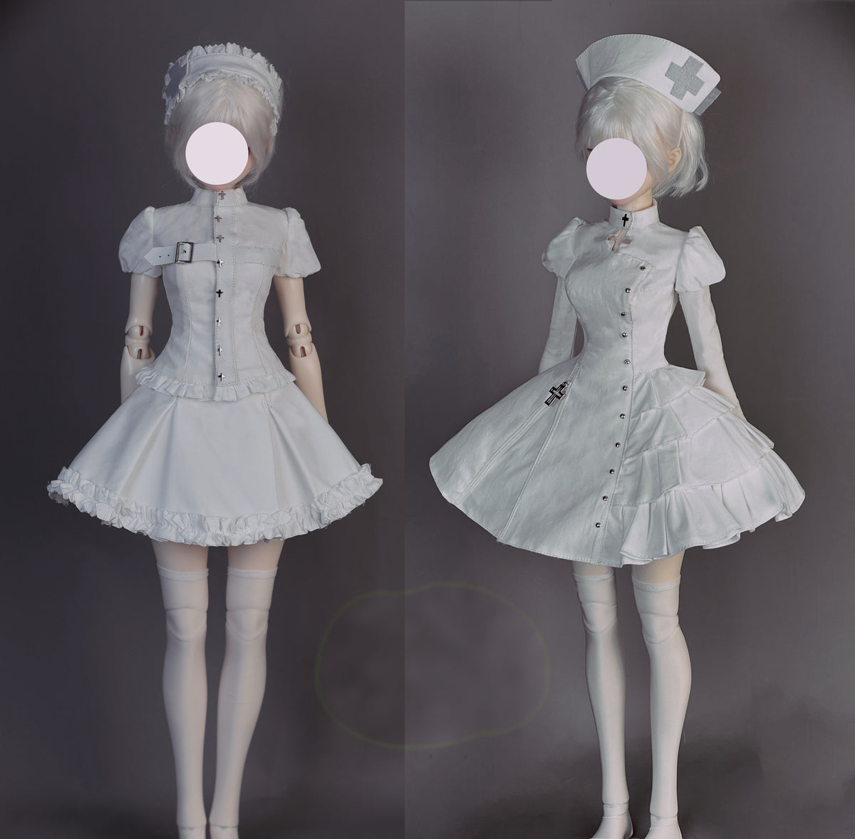 阿吉 BJD 1/4 BJD DOLL Patterns BingGuHua Ver.A + Ver.B-  seam allowance included-check doll size first, large 1/4 doll