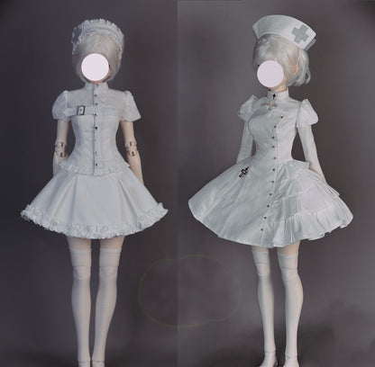 阿吉 BJD 1/4 BJD DOLL Patterns BingGuHua Ver.A + Ver.B-  seam allowance included-check doll size first, large 1/4 doll