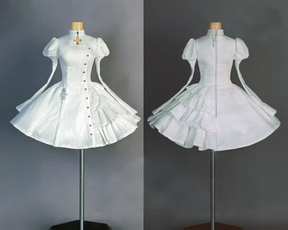 阿吉 BJD 1/4 BJD DOLL Patterns BingGuHua Ver.A + Ver.B-  seam allowance included-check doll size first, large 1/4 doll