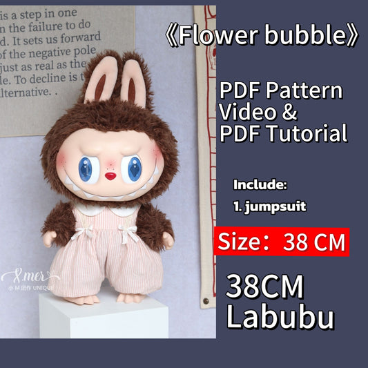 LABUBU jumpsuit Pattern – PDF + Video | Fits 38CM