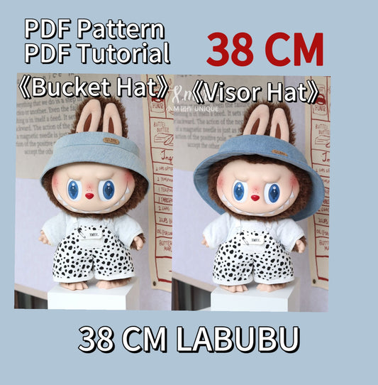 LABUBU Hat bundle– PDF + Video | Fits 38CM