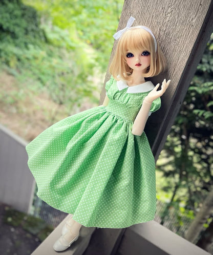 阿彩 Blythe Doll Dress Pattern - French60s-include 5mm seam allowance