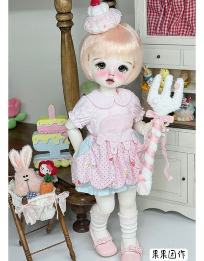 果果 1/4 KUMAKO BJD Doll Dress Pattern - Cupcake Bloomers