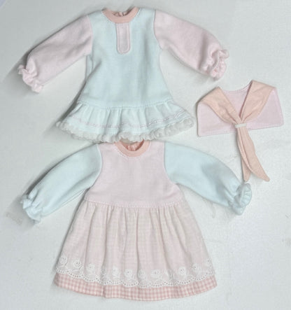 果果 1/6 BJD Doll Dress Pattern - Dress and fake collar set- seam allowance include