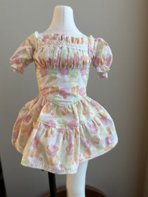 Lavender Bloom Puff Dress – Ready-Made Outfit | Fits 1/4 BJD (Bust 16–19cm, Waist 11–13cm)