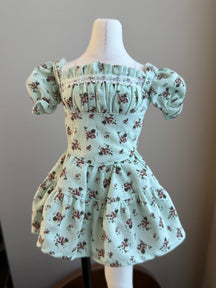 Lavender Bloom Puff Dress – Ready-Made Outfit | Fits 1/4 BJD (Bust 16–19cm, Waist 11–13cm)