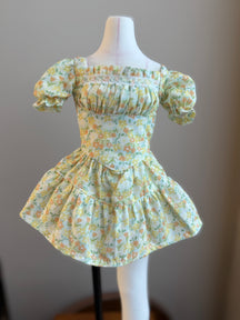 Lavender Bloom Puff Dress – Ready-Made Outfit | Fits 1/4 BJD (Bust 16–19cm, Waist 11–13cm)