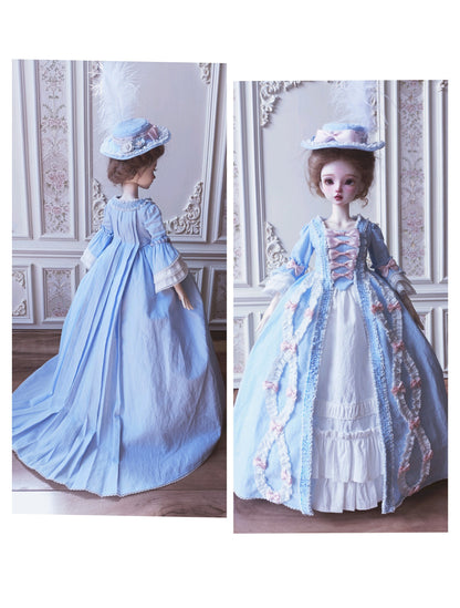 阿彩 1/3 BJD  SDGR Doll Dress Pattern - Rococo -include 5mm seam allowance