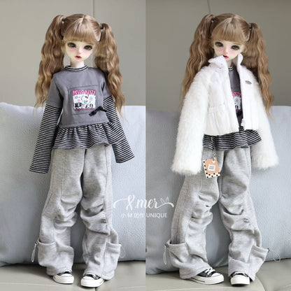 小Mer BJD 1/6 BJD DOLL Clothes Dress Patterns -NuoMi-no seam allowance included