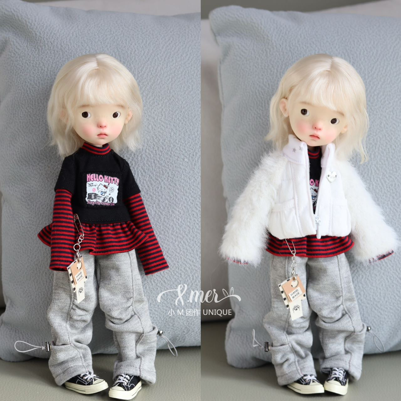 小Mer BJD 1/6 BJD DOLL Clothes Dress Patterns -NuoMi-no seam allowance included