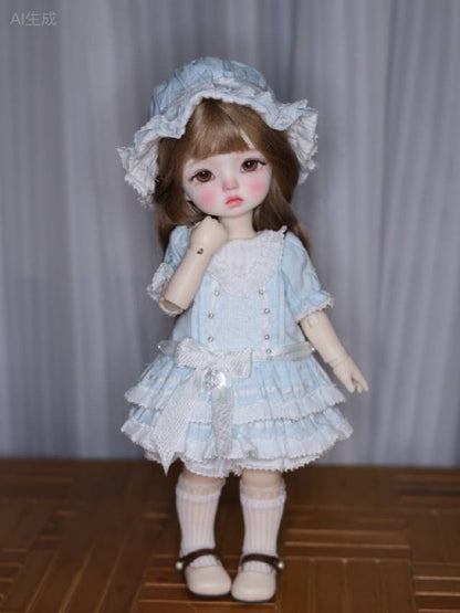 果果 1/4 BJD Doll Dress Pattern-FUGU with seam allowance