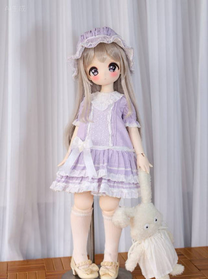 果果 1/4 BJD Doll Dress Pattern-FUGU with seam allowance