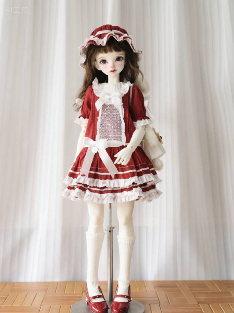 果果 1/6 BJD Doll Dress Pattern - FUGU  seam allowance include