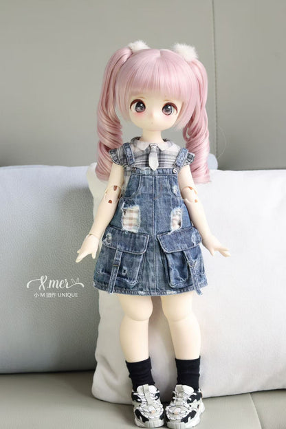 小Mer 1/4 KUMAKO BJDドール用ドレスパターン - フラワーバブル - 縫い代は含まれません