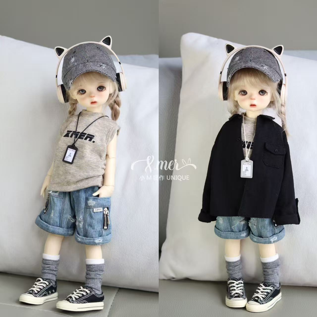 Patrones de ropa y vestidos para muñecas BJD 1/6 de 小Mer - Galletas - Sin margen de costura incluido