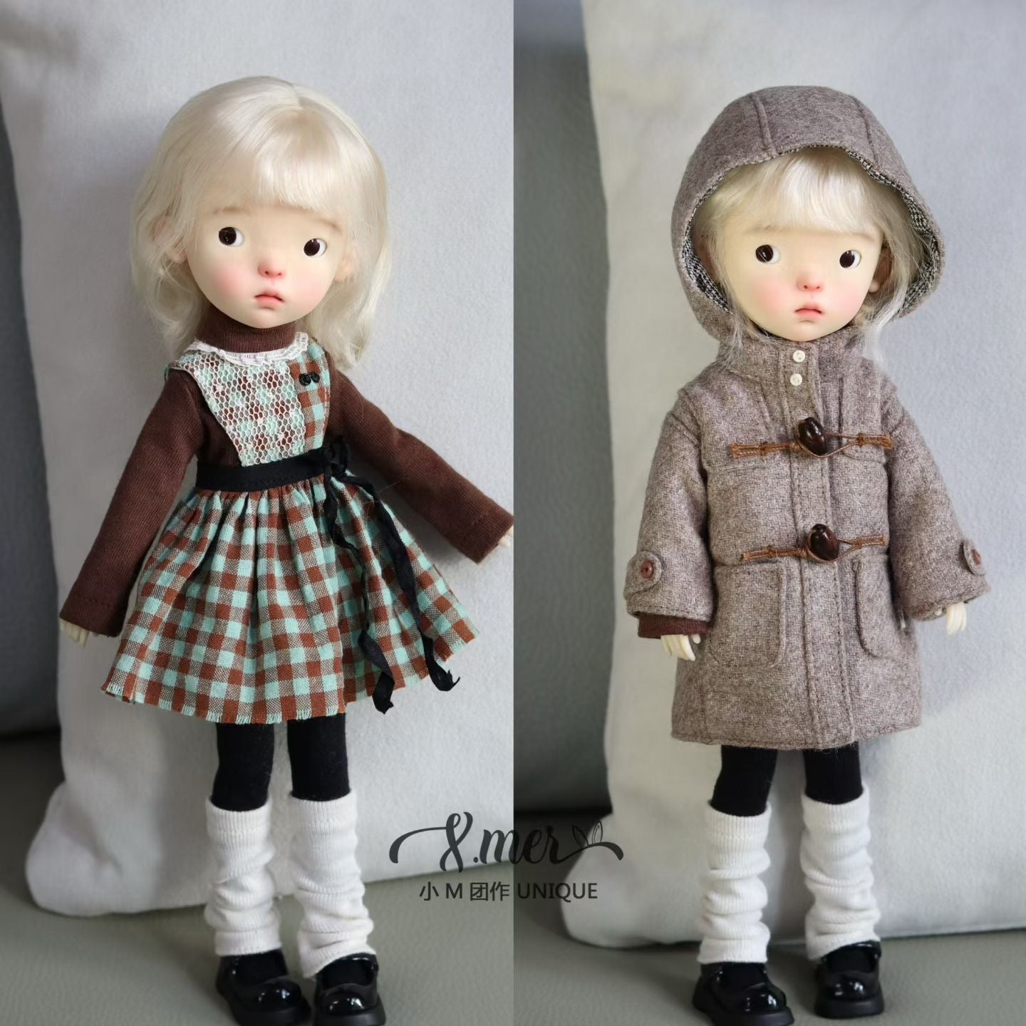 Patrones de ropa para muñecas BJD 1/4 BJD Sleepy Rain (Nota: tutorial de 2 horas de duración, no para principiantes) -Peaches-sin margen de costura incluido