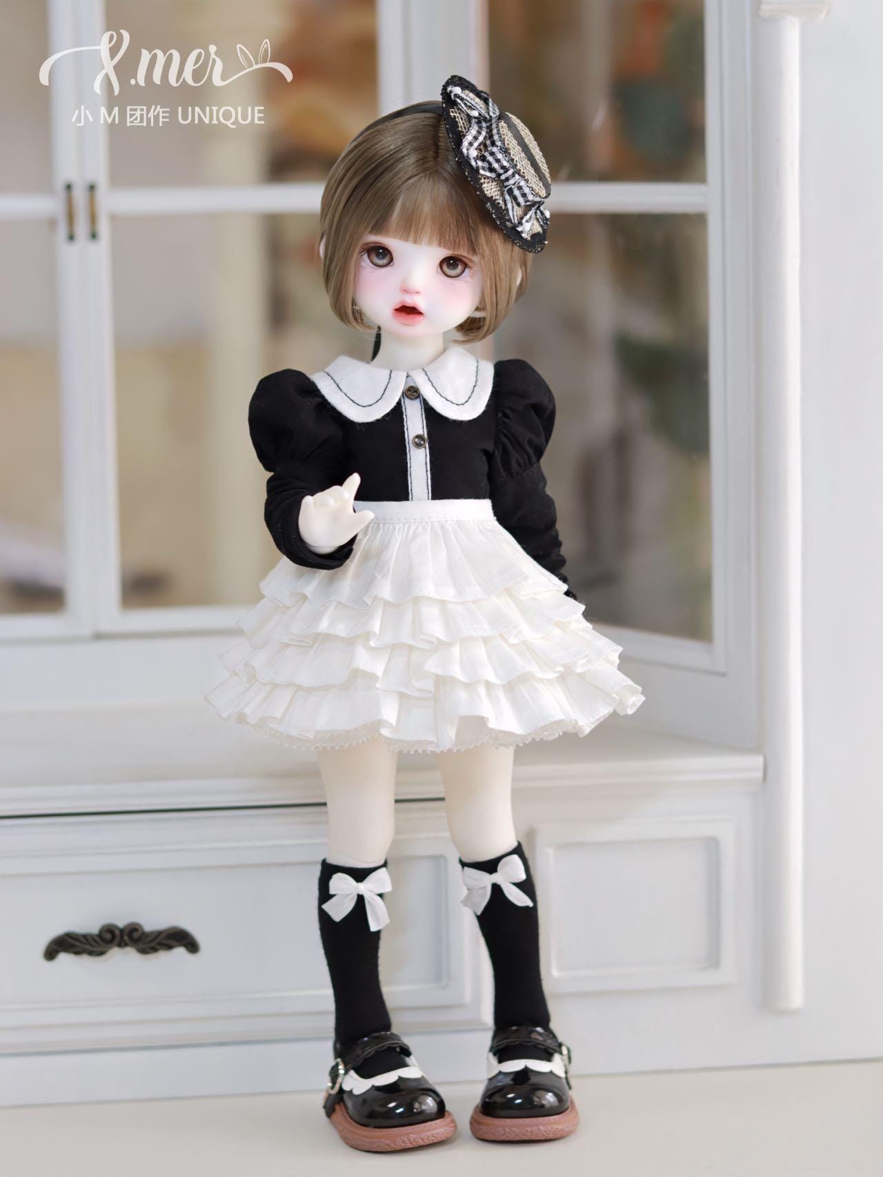 小Mer Blythe DOLL Patterns Ballon Flower (Note: Hat is not easy to make, long tutorial) -no seam allowance included