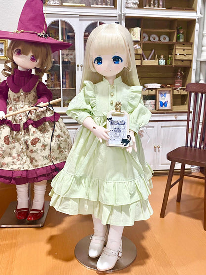 阿彩 1/4 KUMAKO BJD ドール用ドレスパターン - Victoria Vintage Dressinclue 5mm 縫い代