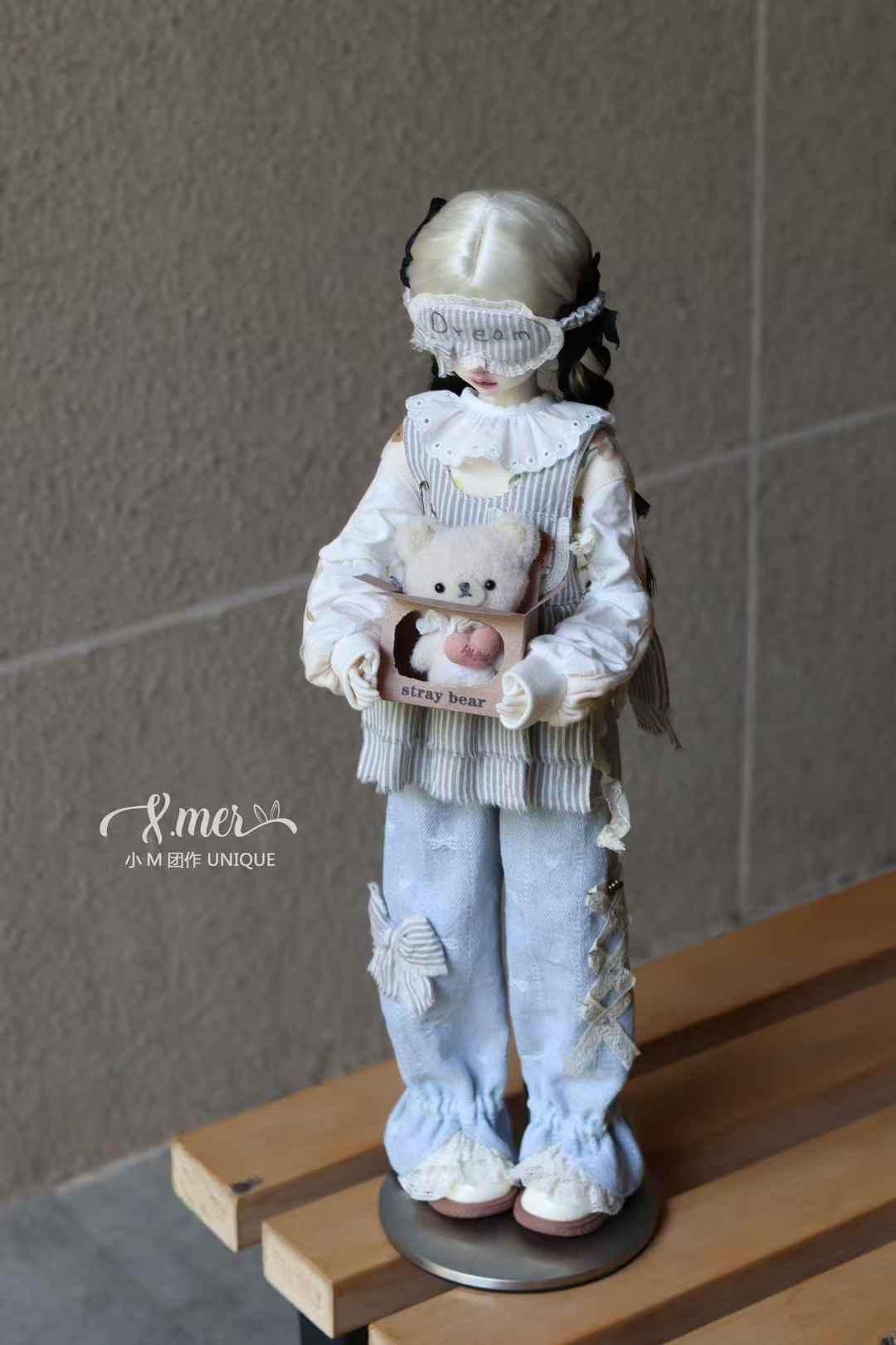 小Mer Blythe OB24 DOLL Patterns Glass Dream - no seam allowance included, no bear , bear pattern can buy separately