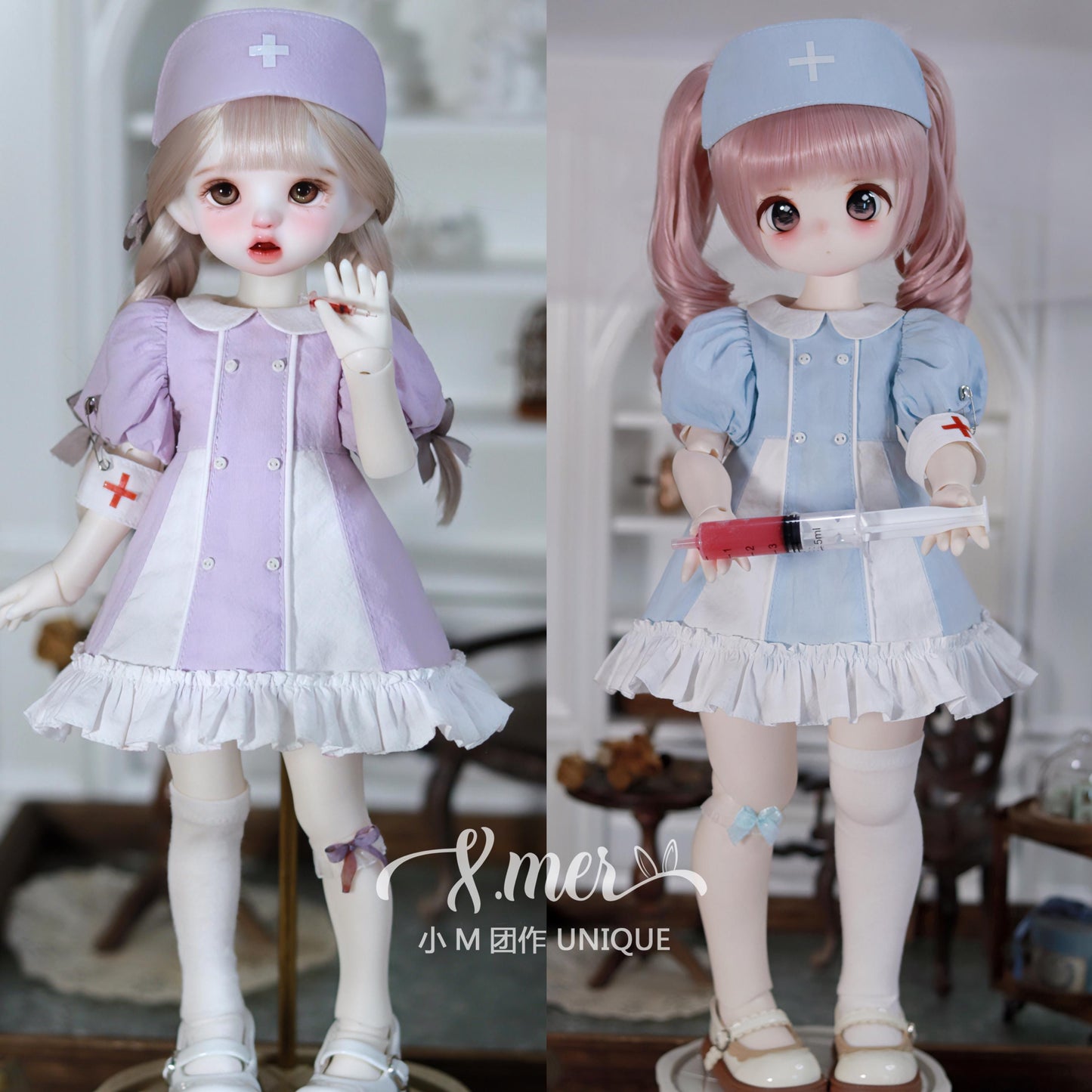 小Mer BJD 1/6 BJD DOLL Patterns Little nurse-no seam allowance included
