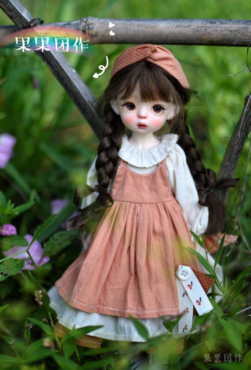 果果 1/6 BJD Doll Dress Pattern - Spring Garden - with seam allowance
