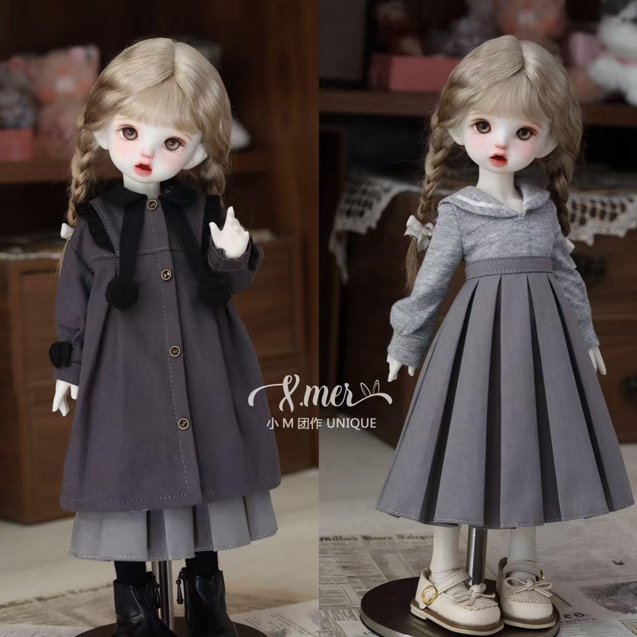小Mer Blythe OB 24  DOLL Patterns Coat Jacket- Little Rose-no seam allowance included