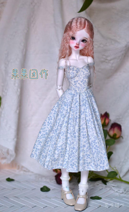 果果 1/4 BJD Doll Dress Pattern - Summer: strap dress and cardigan- with seam allowance
