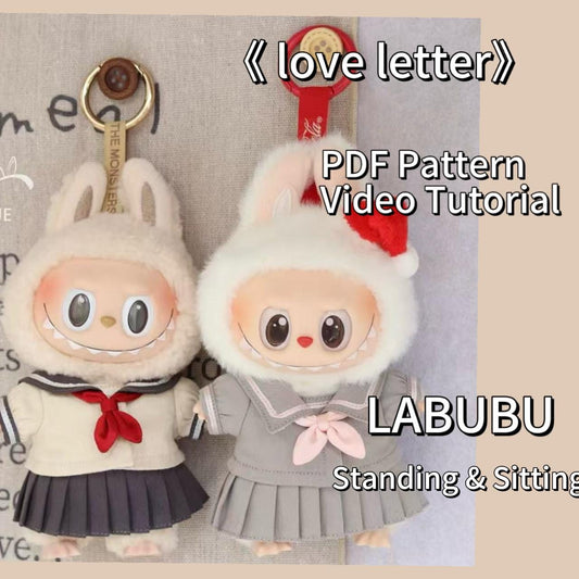 Read Before You Buy! LABUBU  Macaron Doll Clothes Pattern： Pattern in English , NO seam allowance, Video Tutorial, NO refund.