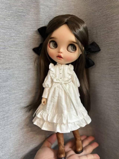 阿彩 1/4 KUMAKO BJD ドール用ドレスパターン - Victoria Vintage Dressinclue 5mm 縫い代