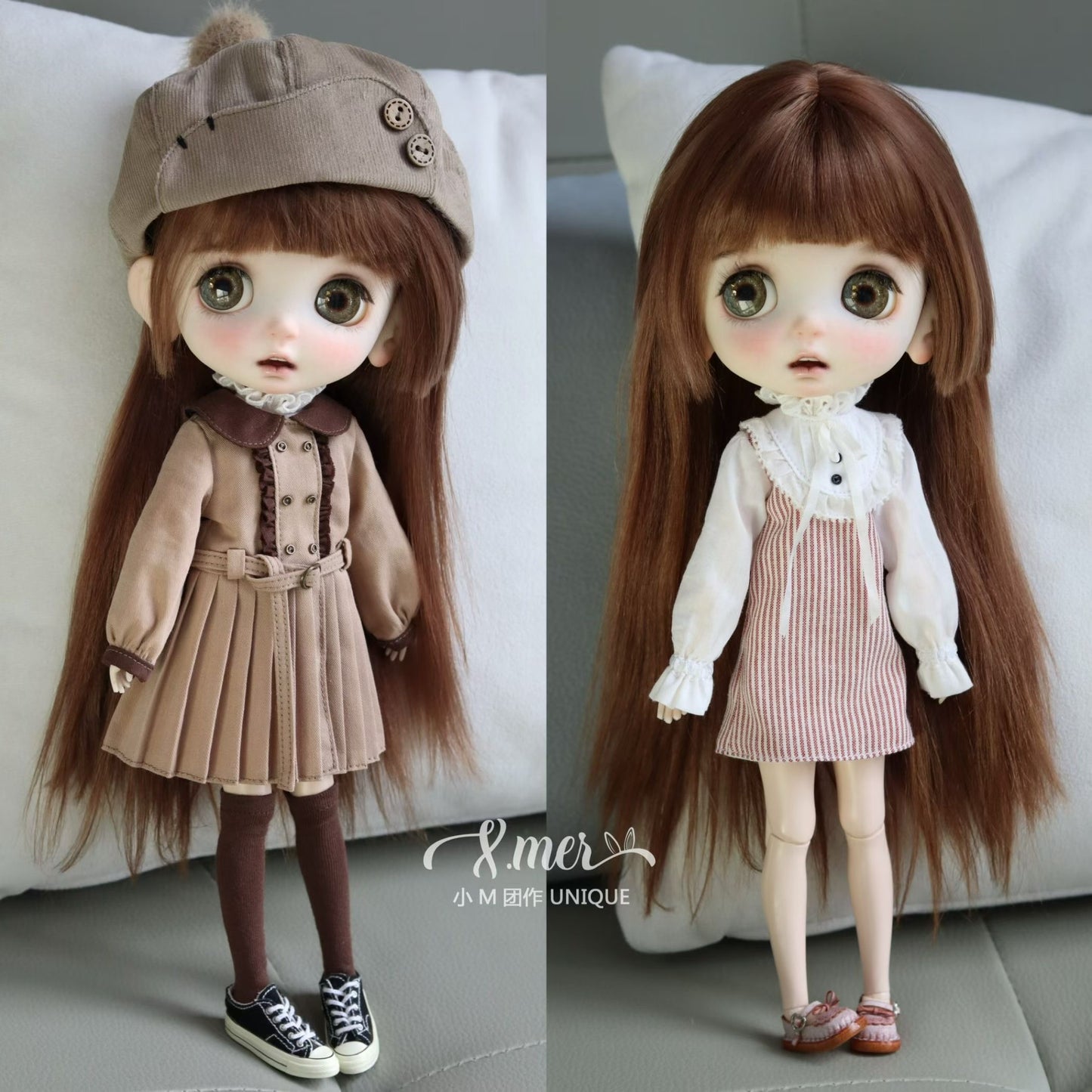 小Mer BJD 1/4 BJD DOLL Clothes Patterns -Oliver Tea- no seam allowance included