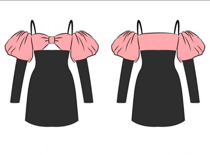 阿彩 1/3 BJD Doll Dress Pattern - Spaghetti Strap Dress-Please read size chart before purchaseinclue 5mm seam allowance